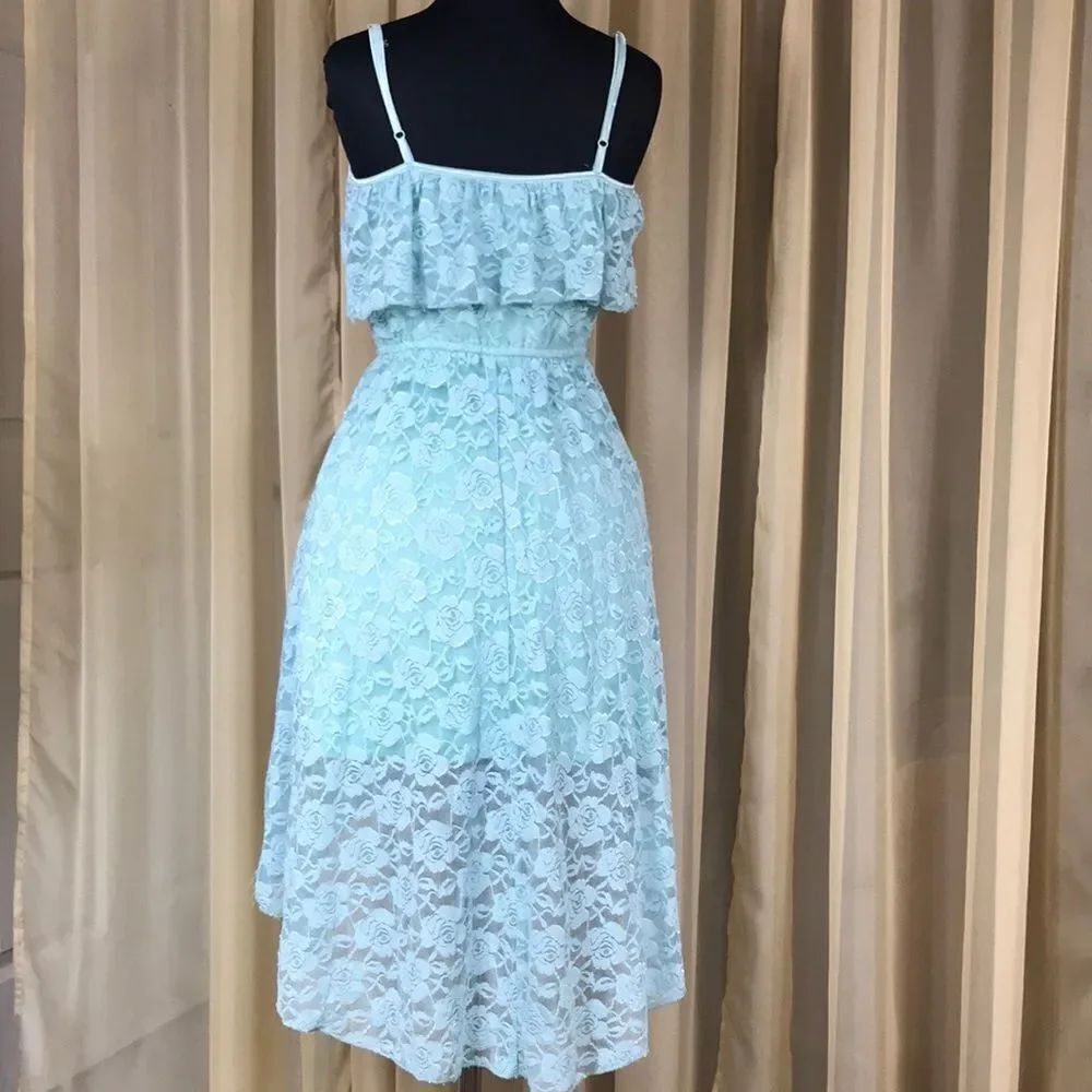 AUW Lace Dress Blue Water Size M